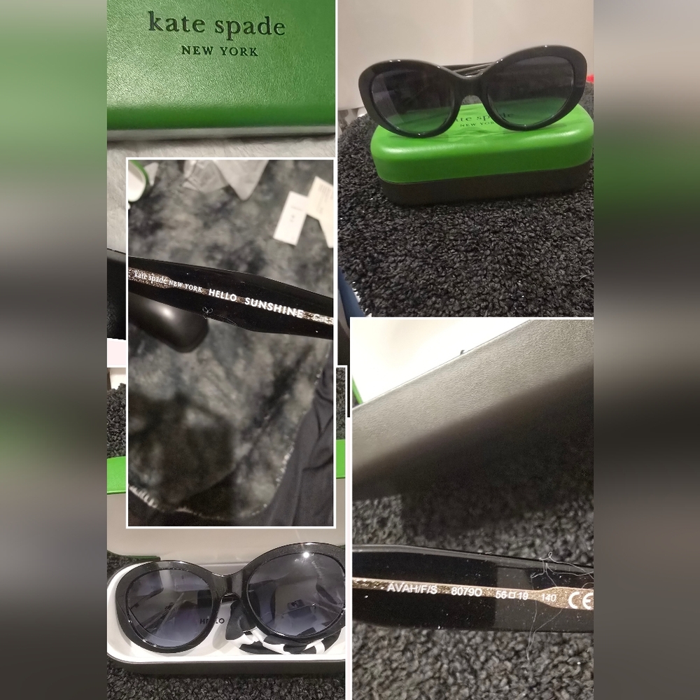 Kate Spade Black Oval Sunglasses